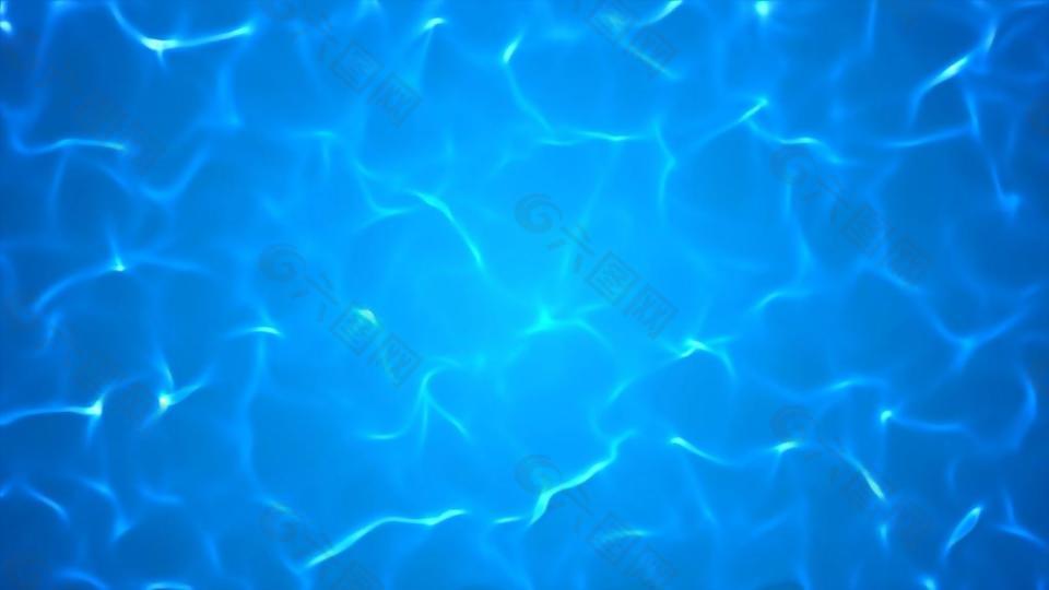 游泳池閃閃爍爍水紋光效