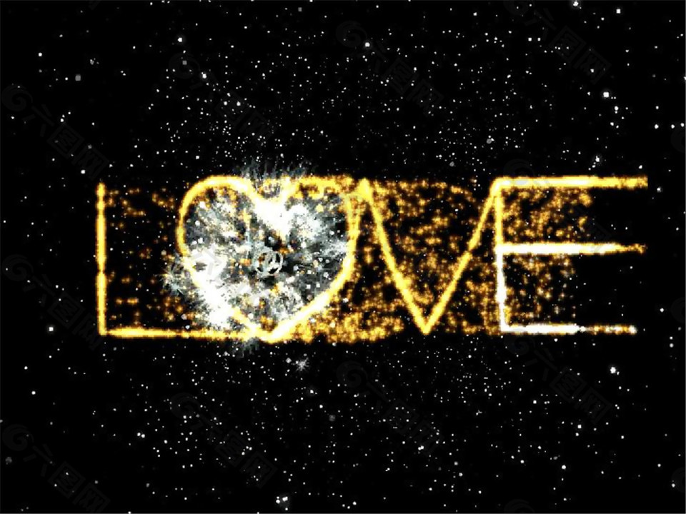 高貴大氣求婚星空LOVE戒指