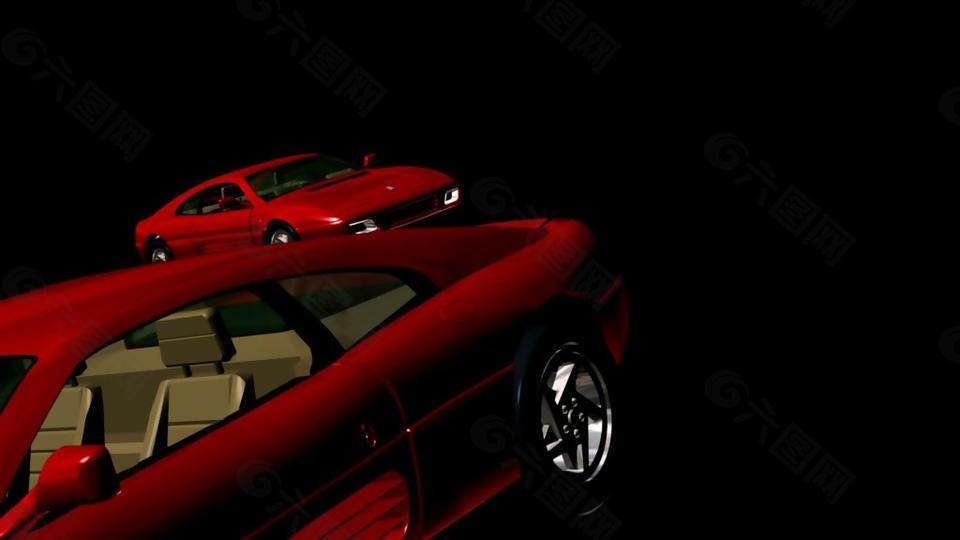 3D立體汽車模型循環(huán)轉(zhuǎn)動(dòng)翻蓋
