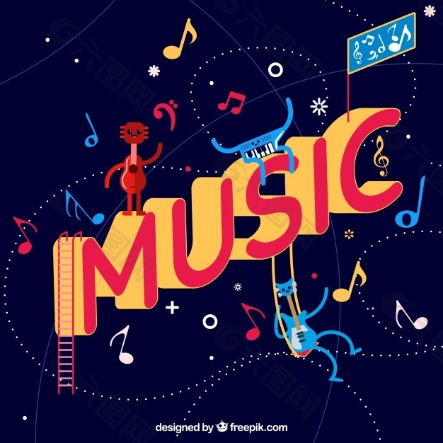 有趣的音樂背景