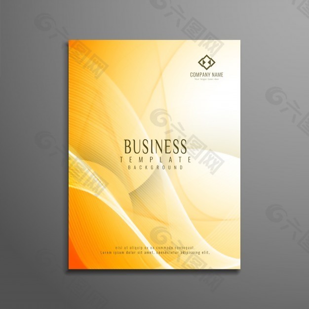 摘要企業(yè)宣傳冊設計明亮的波浪