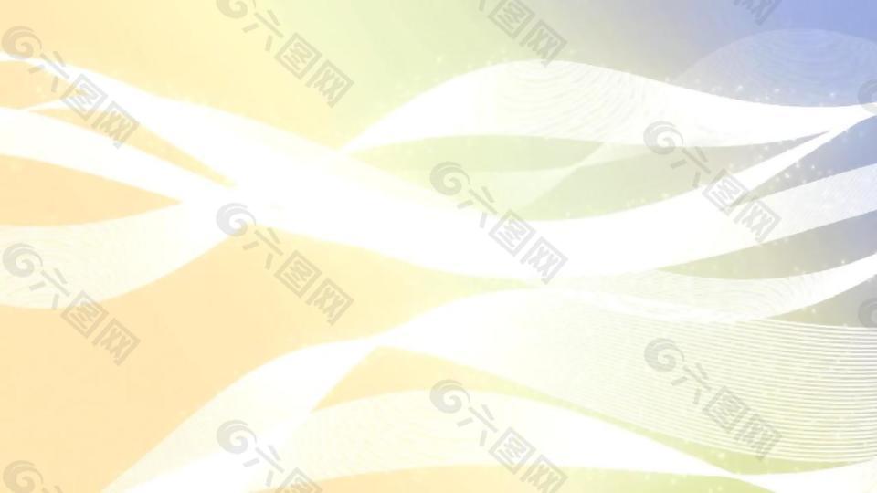 淺黃光帶炫光發(fā)散特效視頻素材