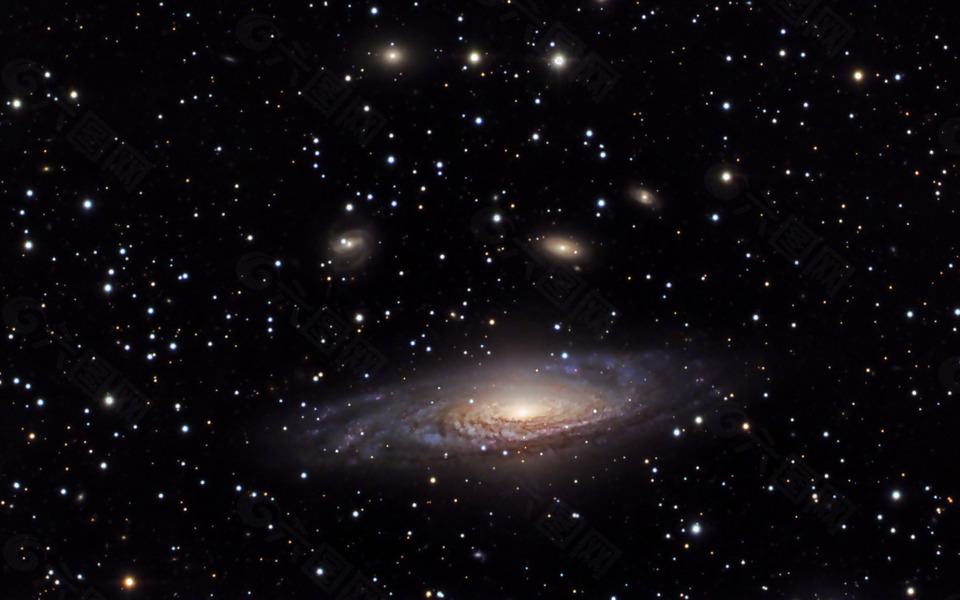 黑色宇宙太陽系唯美星空背景