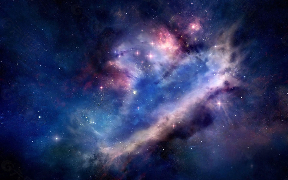 浪漫宇宙星系背景