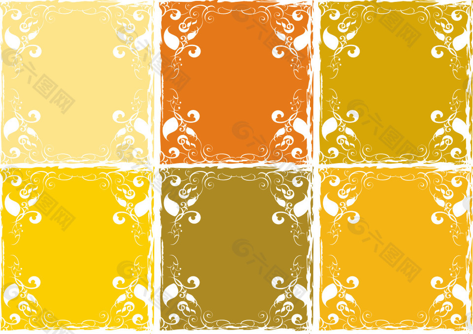 精美花紋矢量素材