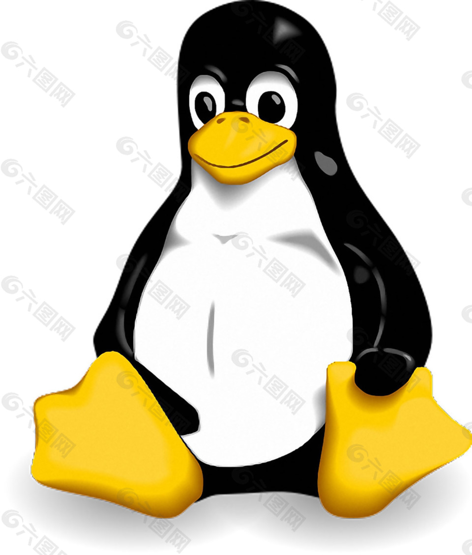 linux卡通企鵝免摳png透明素材