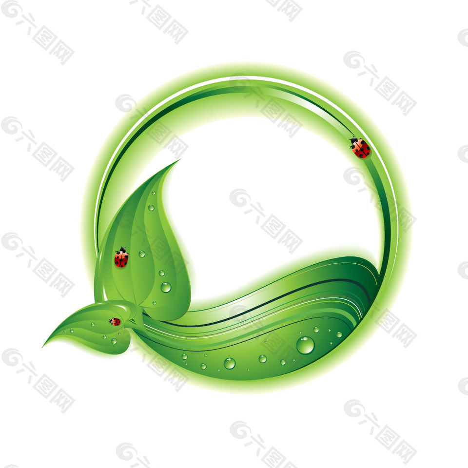樹葉花環(huán)量素材