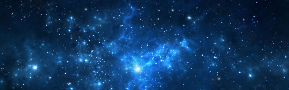 簡(jiǎn)約藍(lán)色星空背景