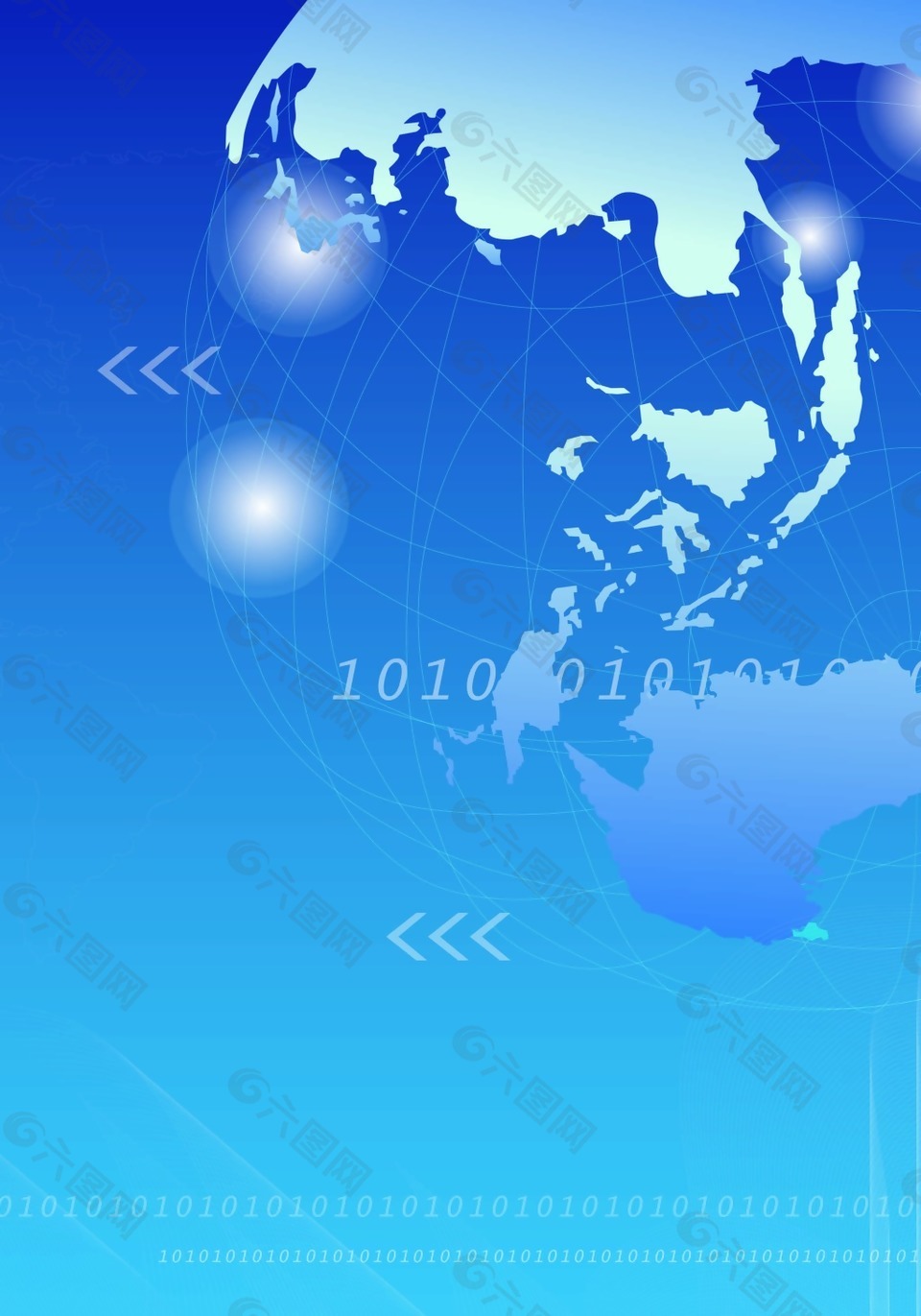 扁平化地球背景模版