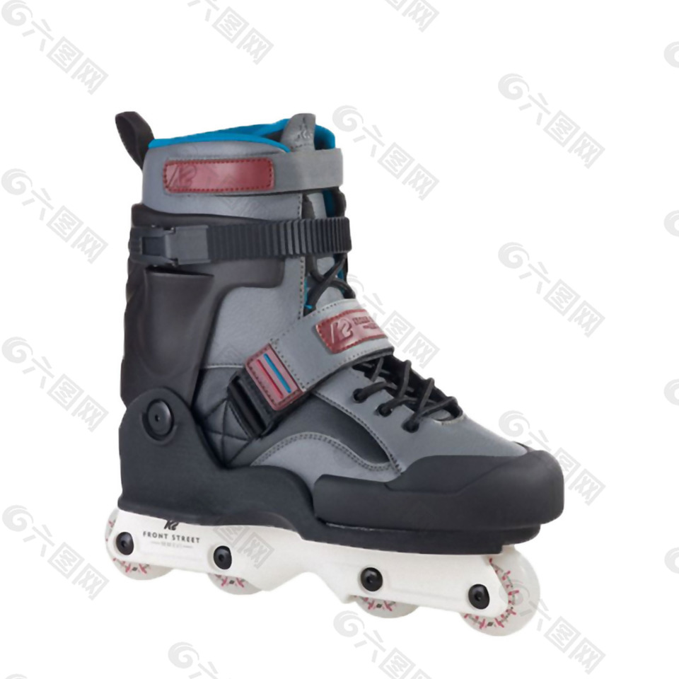 時尚設計黑色溜冰鞋免摳png透明素材