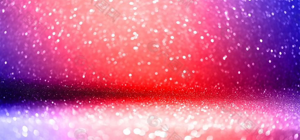 梦幻彩色渐变星光点banner背景素材