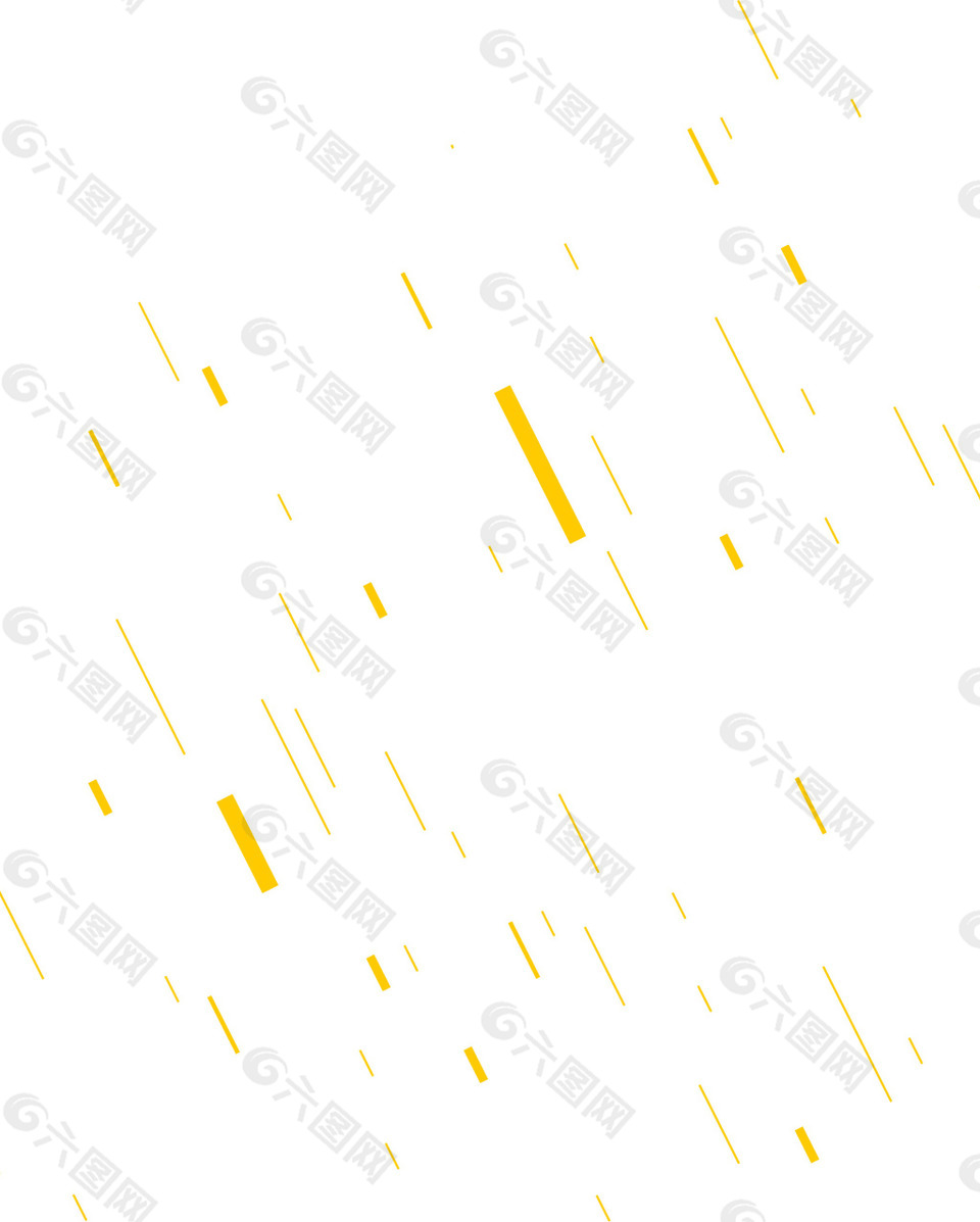 黃色流星雨png元素素材