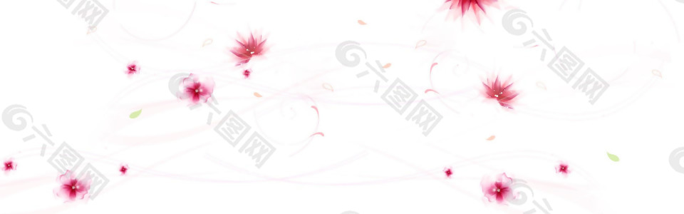 紅色樹葉banner背景素材