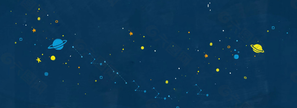 彩色漸變星光點banner背景素材