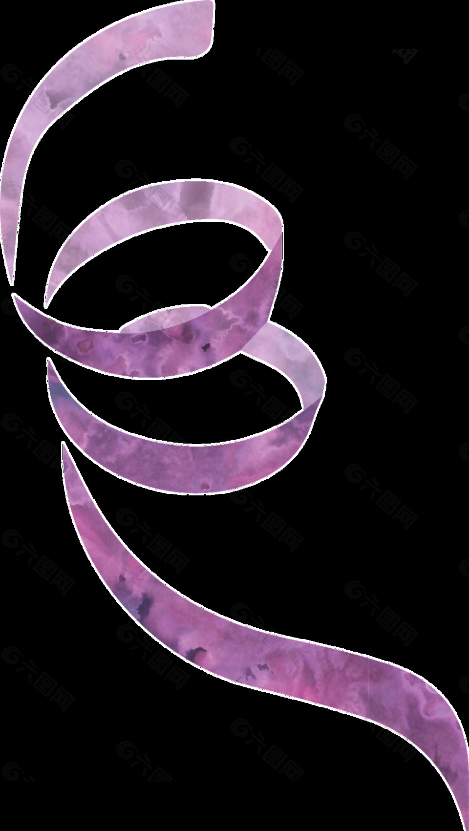 紫紋領(lǐng)結(jié)卡通透明素材
