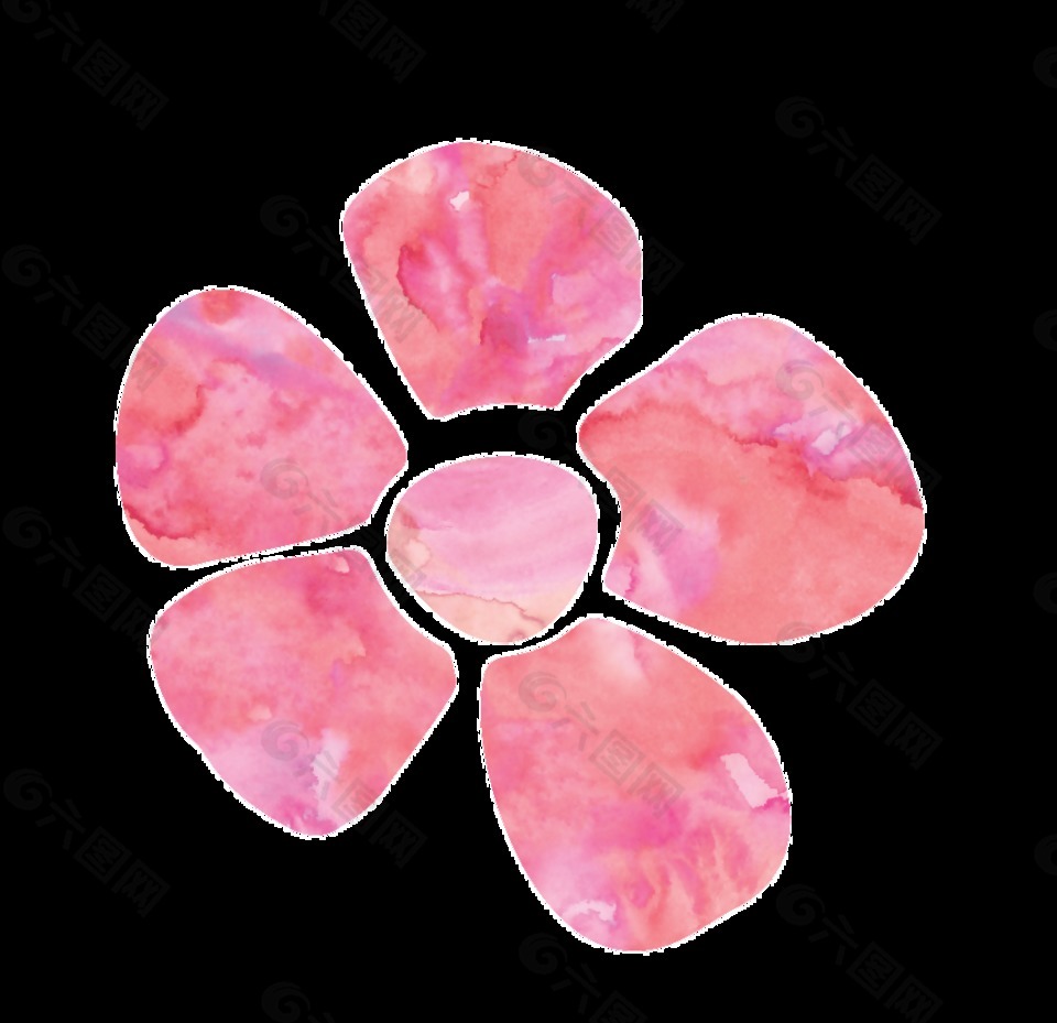 簡約可愛太陽花卡通水彩透明素材