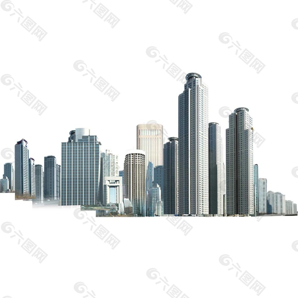 都市高楼png元素素材