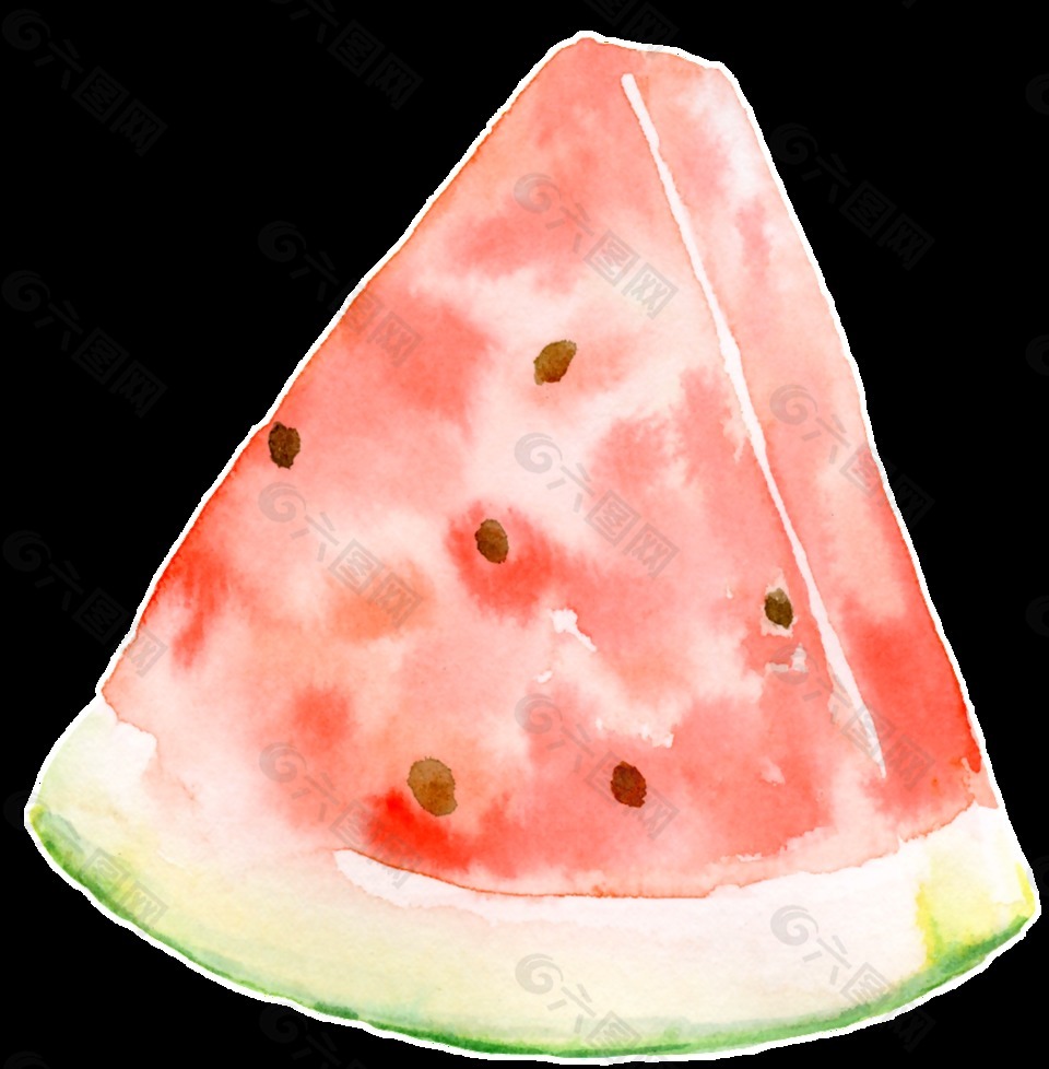 夏日西瓜卡通透明素材