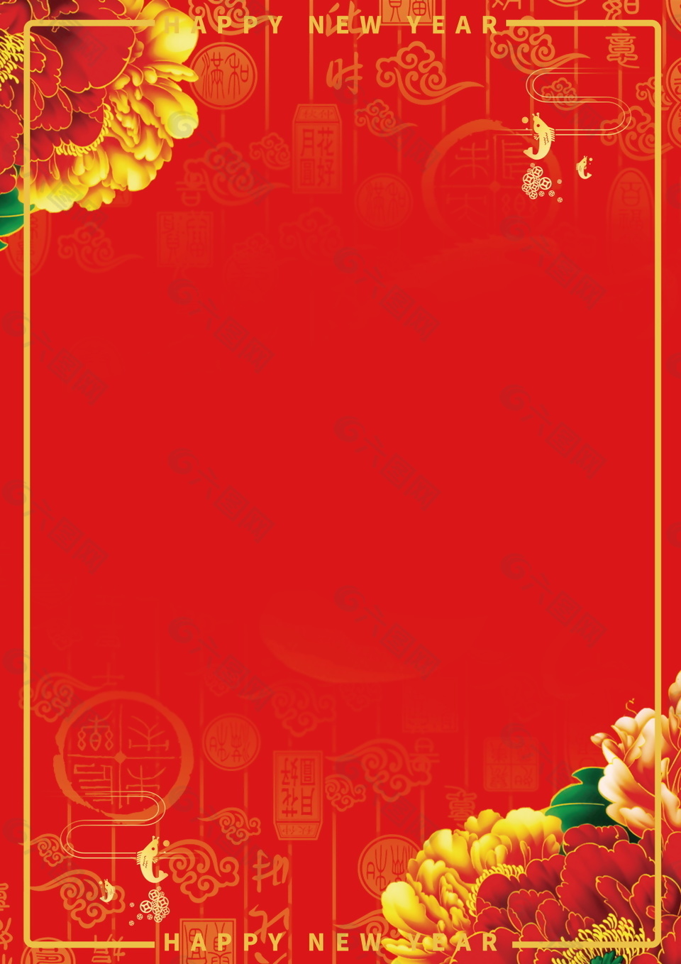 紅色喜慶精美背景素材