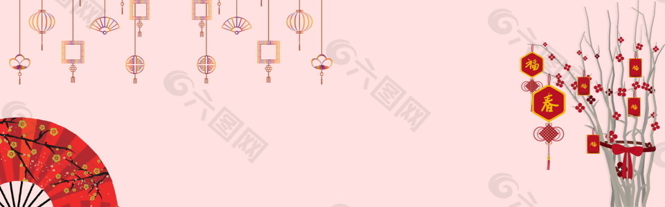 新年喜慶banner背景設(shè)計(jì)