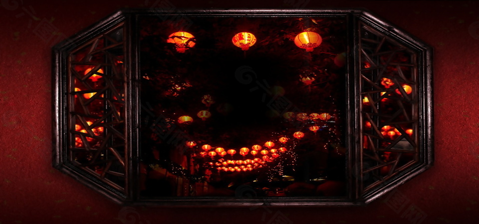 傳統(tǒng)新年晚會(huì)banner背景