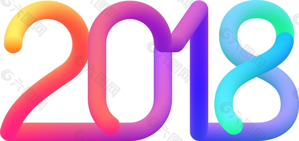 創(chuàng)意彩色圓柱2018png元素