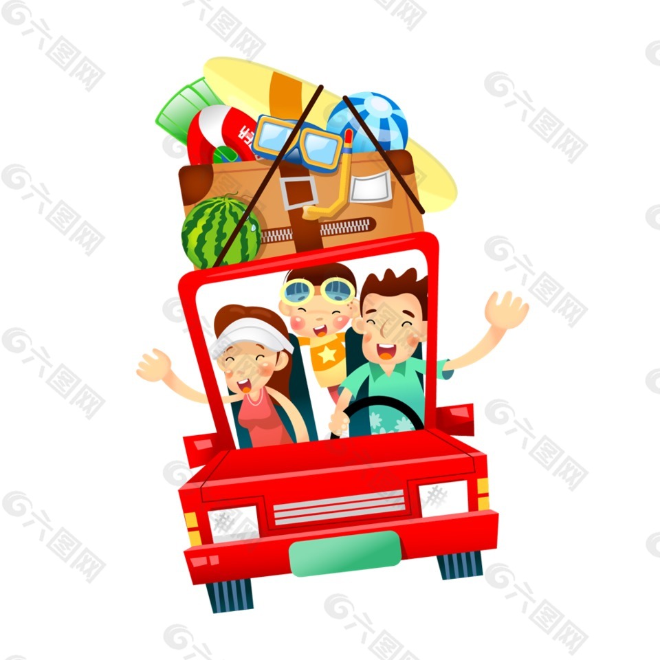 卡通回家過年元素設(shè)計