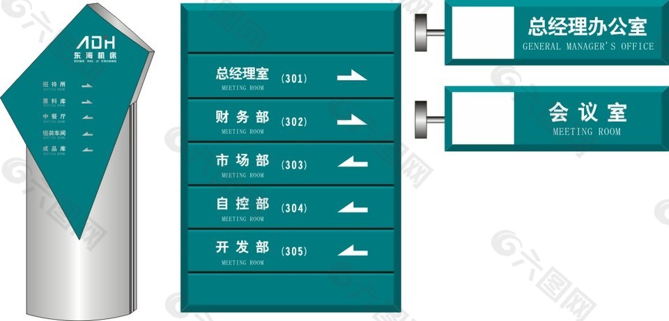 公司樓層導(dǎo)視牌導(dǎo)視系統(tǒng)CDR矢量