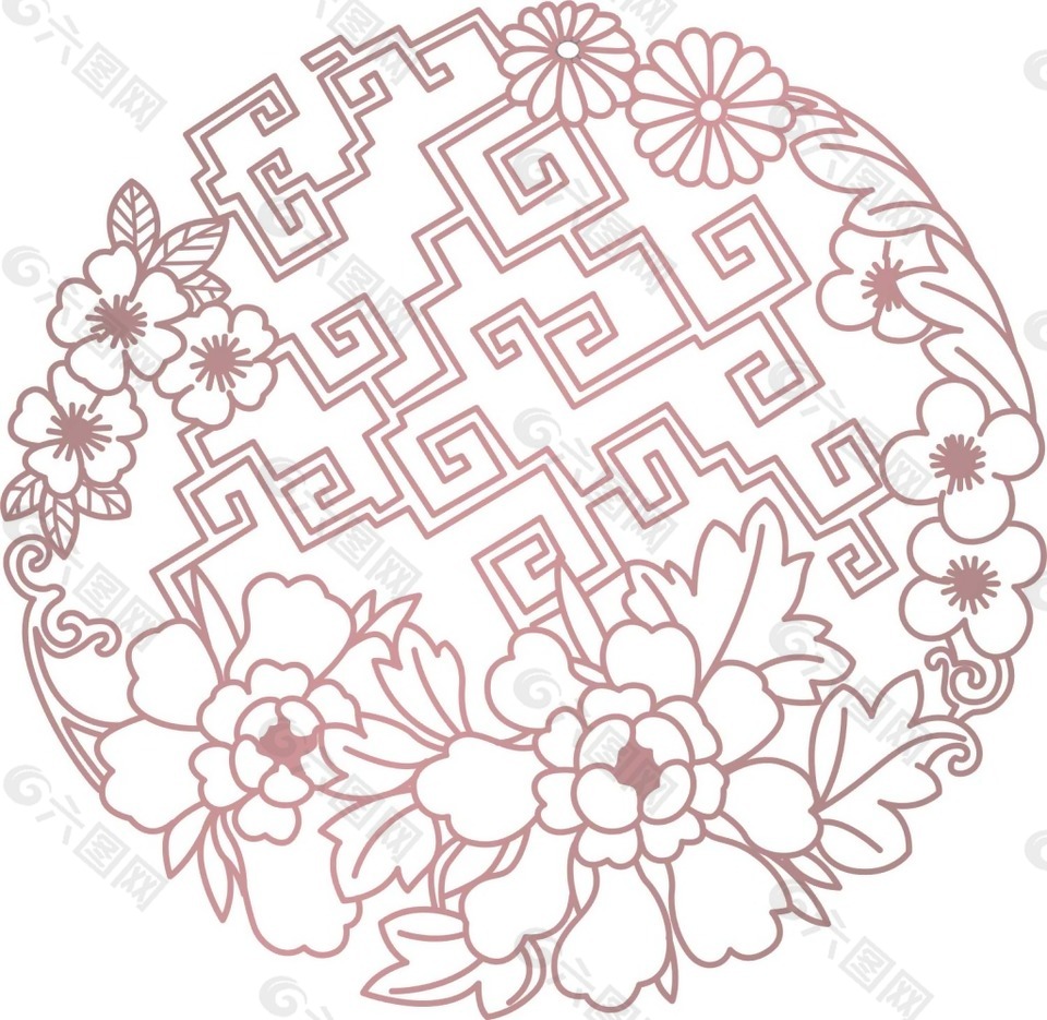 傳統(tǒng)手繪裝飾畫png元素