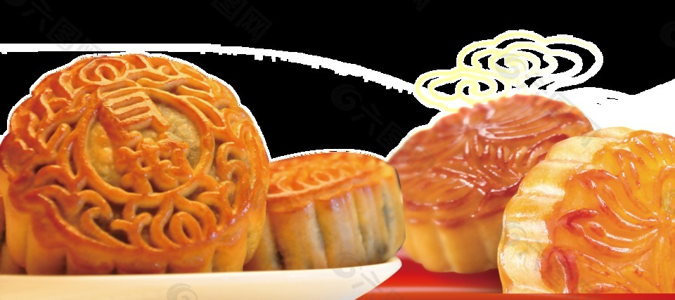 月餅創(chuàng)意透明裝飾素材