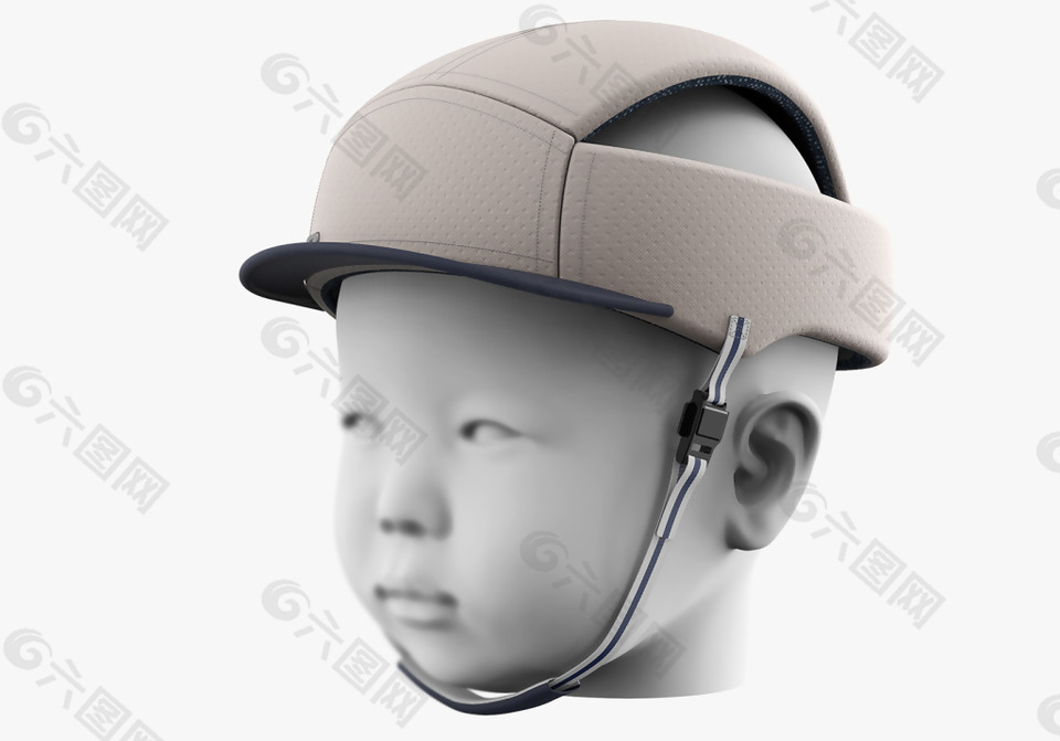白色小孩的頭部保護(hù)套jpg