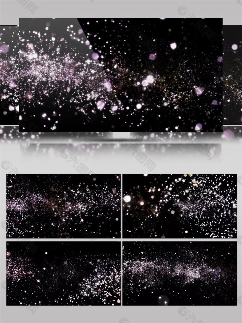 白光夢(mèng)幻宇宙視頻素材