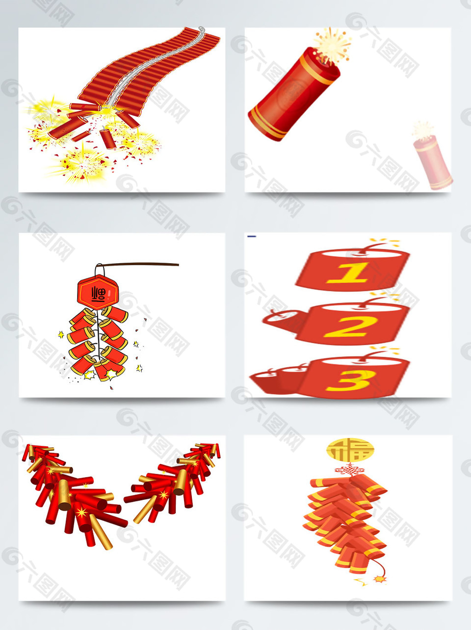 新年燃放鞭炮圖案合集