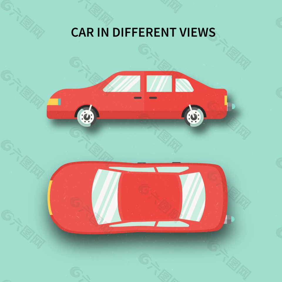 卡通汽車矢量素材