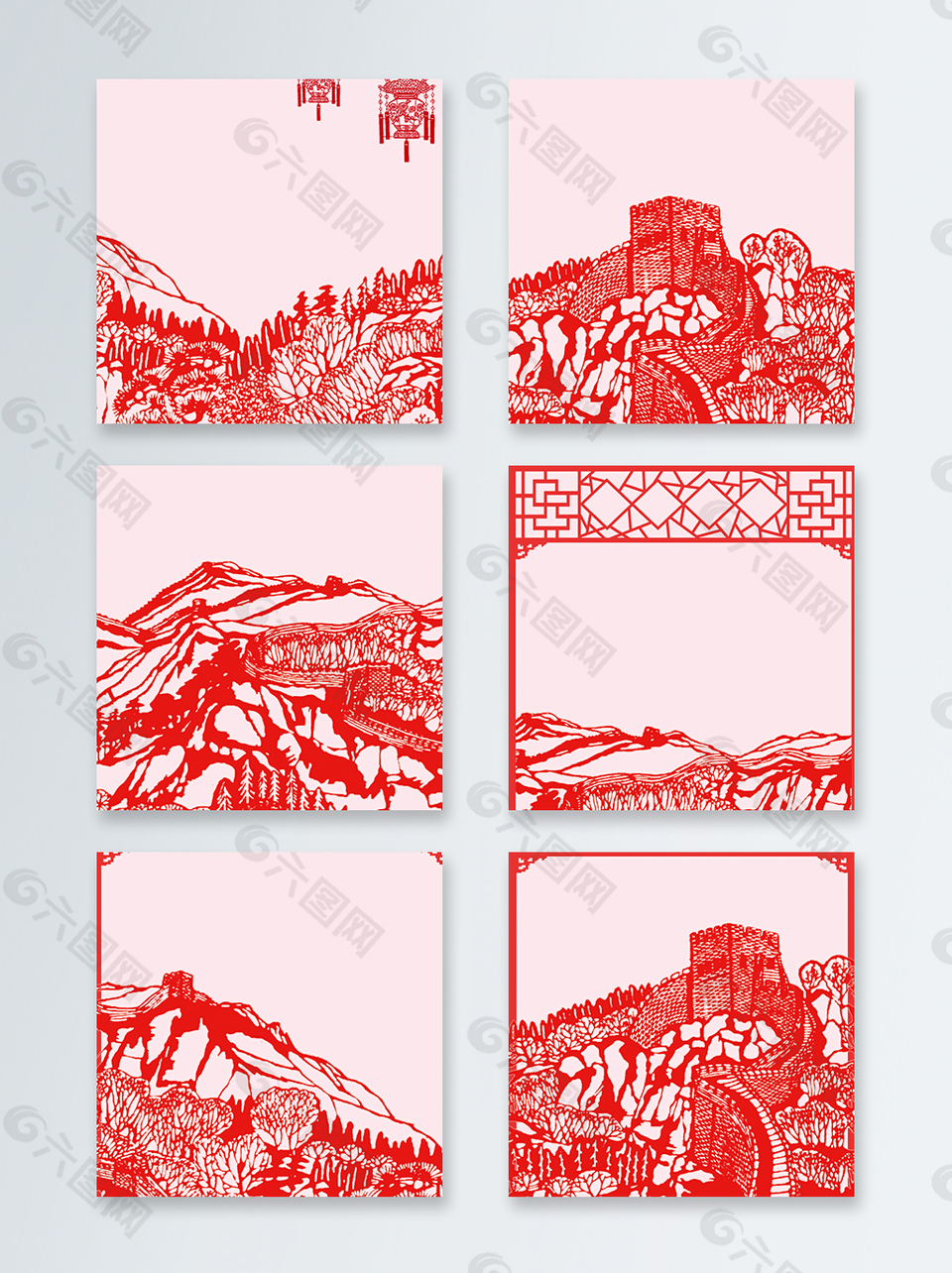 中國剪紙藝術(shù)主圖背景
