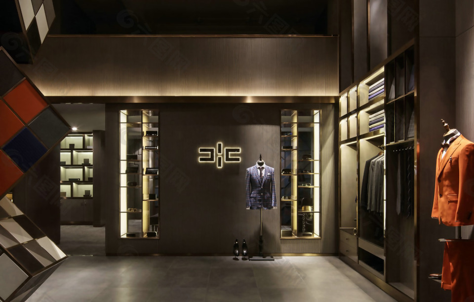 简约时尚休闲服装店效果图