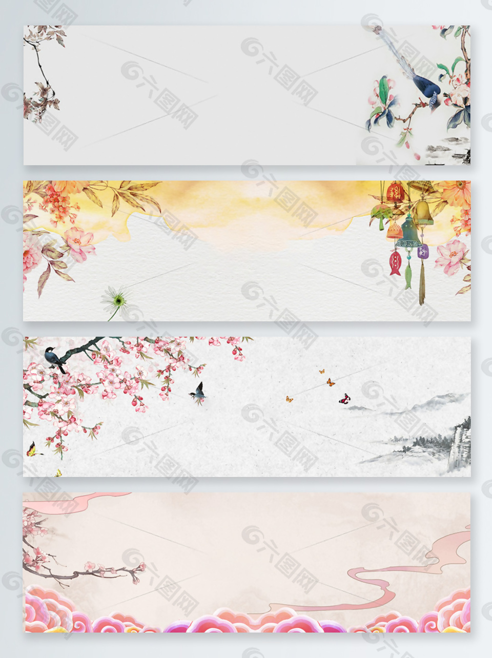 中國風(fēng)復(fù)古文藝banner圖