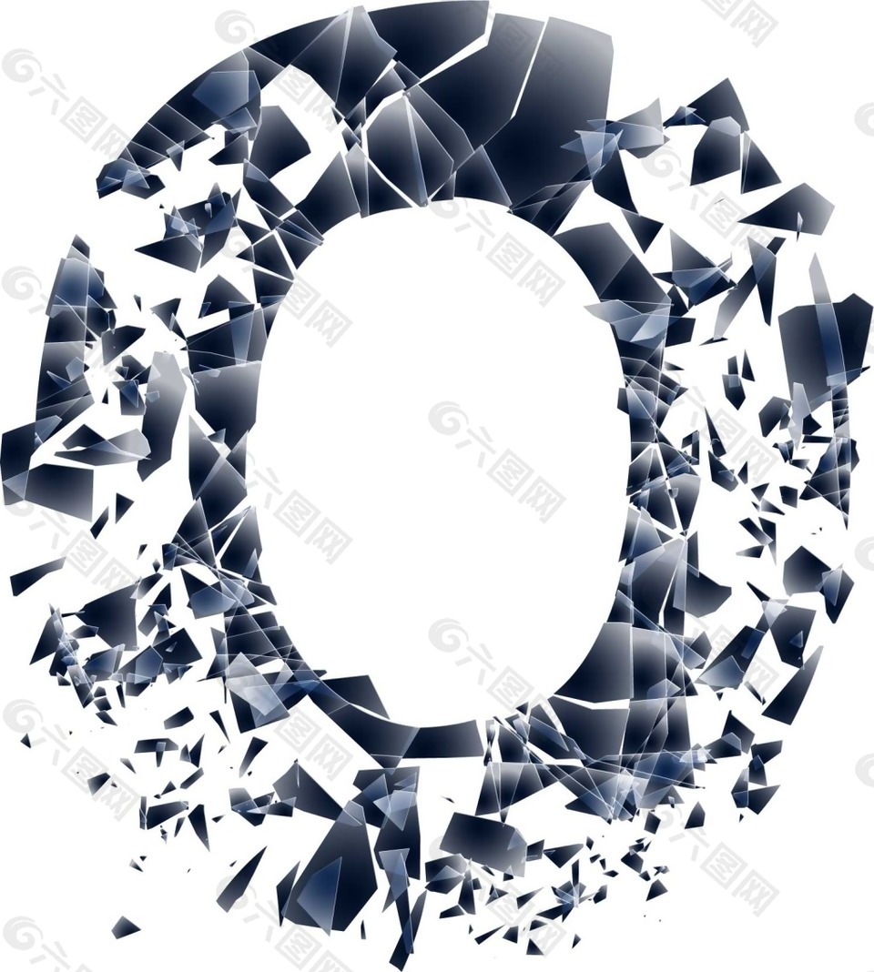 卡通黑色創(chuàng)意字母png元素
