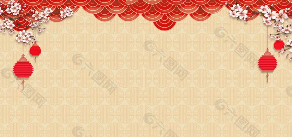 新年元宵節(jié)日氛圍中國風海報