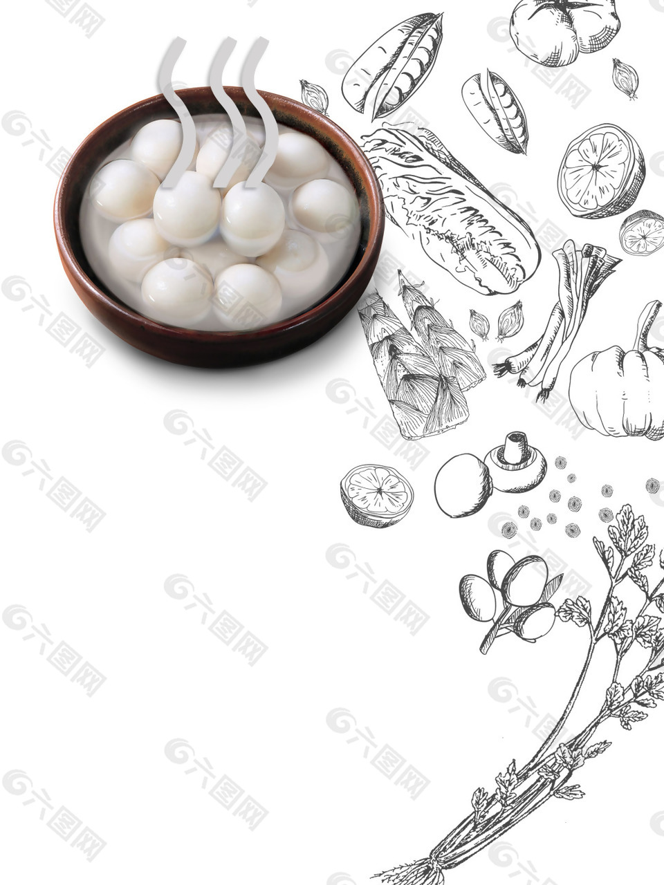 美味食材背景素材