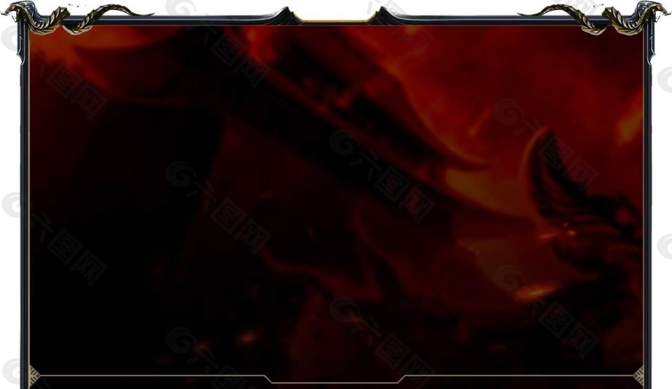 游戲告示邊框png元素