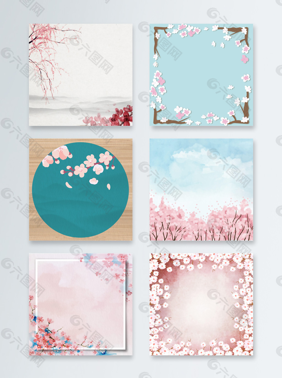 矢量水彩多肉植物背景