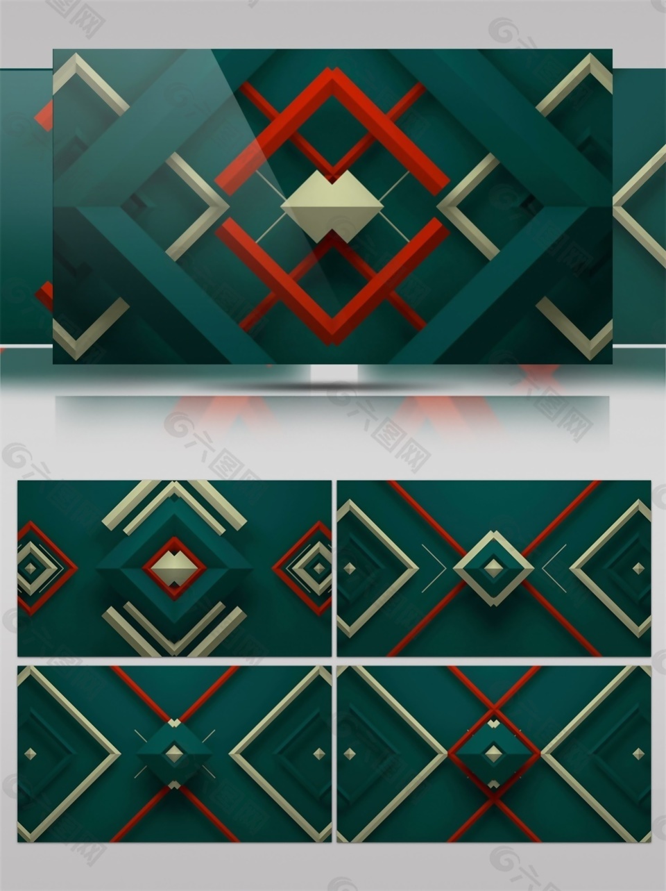 簡單元素方塊動(dòng)態(tài)視頻素材