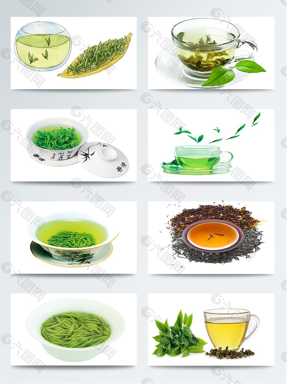 茶葉杯茶泡茶設(shè)計(jì)元素