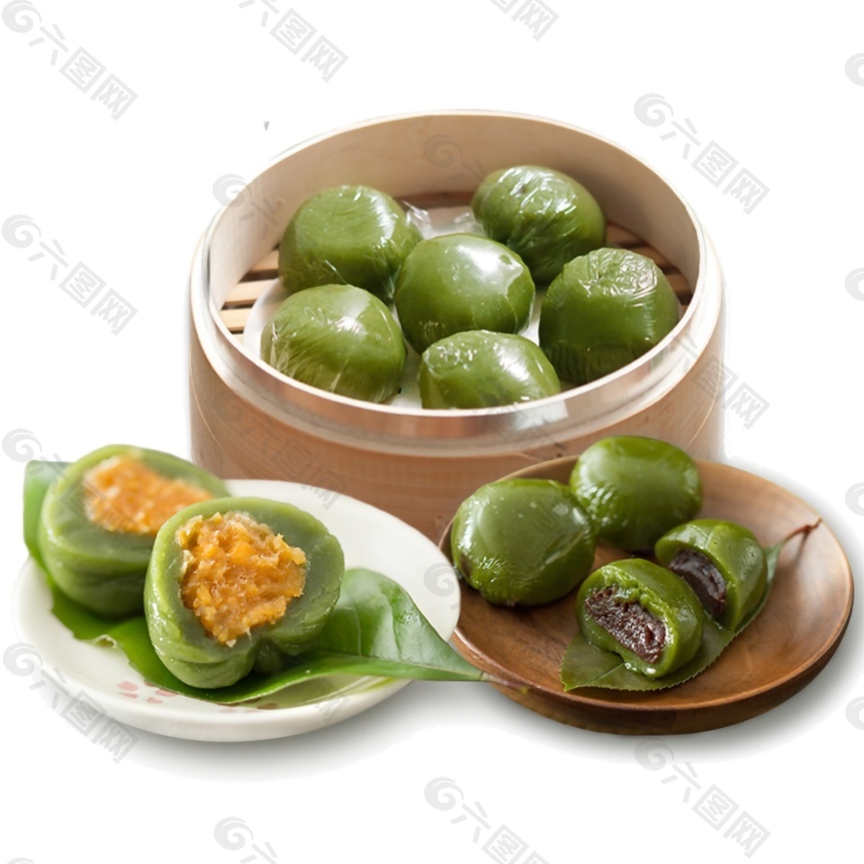 三種不同的青團(tuán)元素設(shè)計(jì)