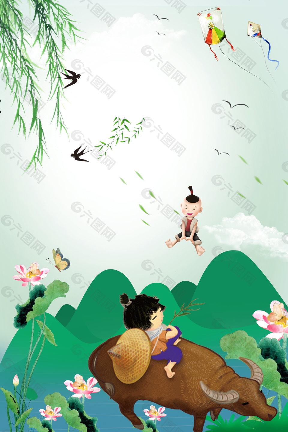 二十四節(jié)氣清明海報(bào)