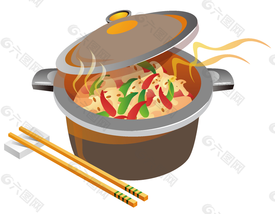 卡通创意美食矢量元素