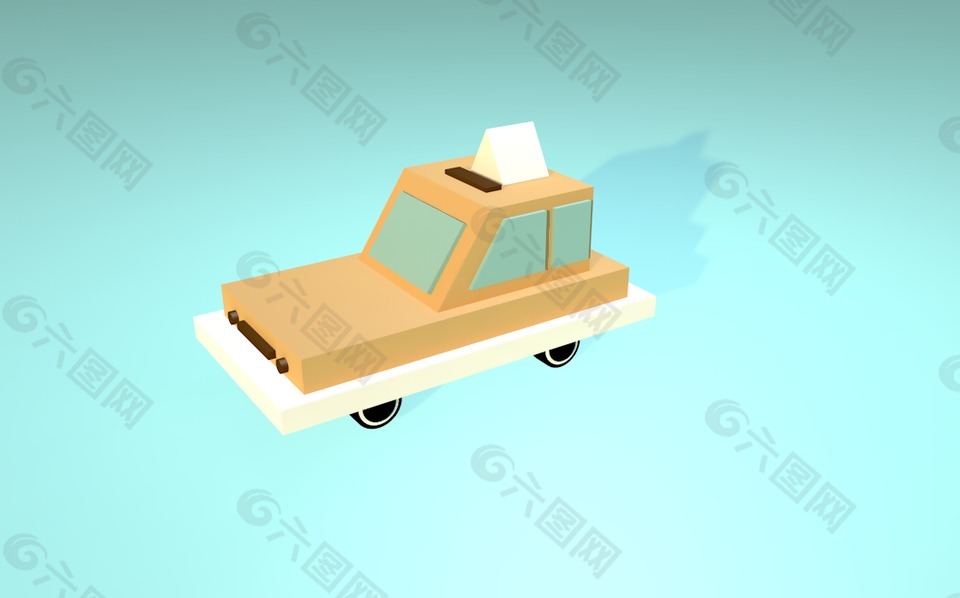 立方體小汽車模型制作