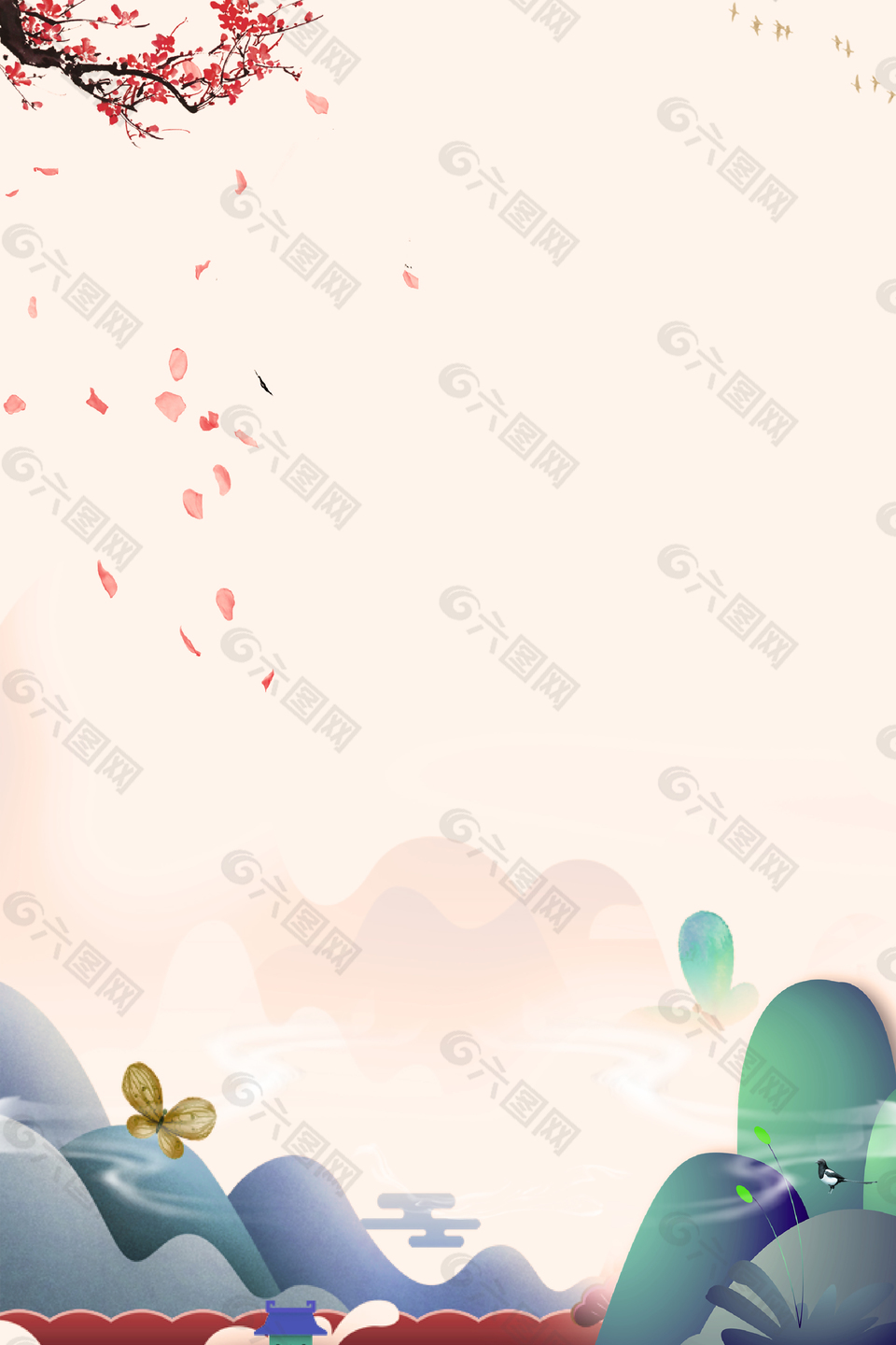 簡(jiǎn)約中國(guó)風(fēng)海報(bào)背景