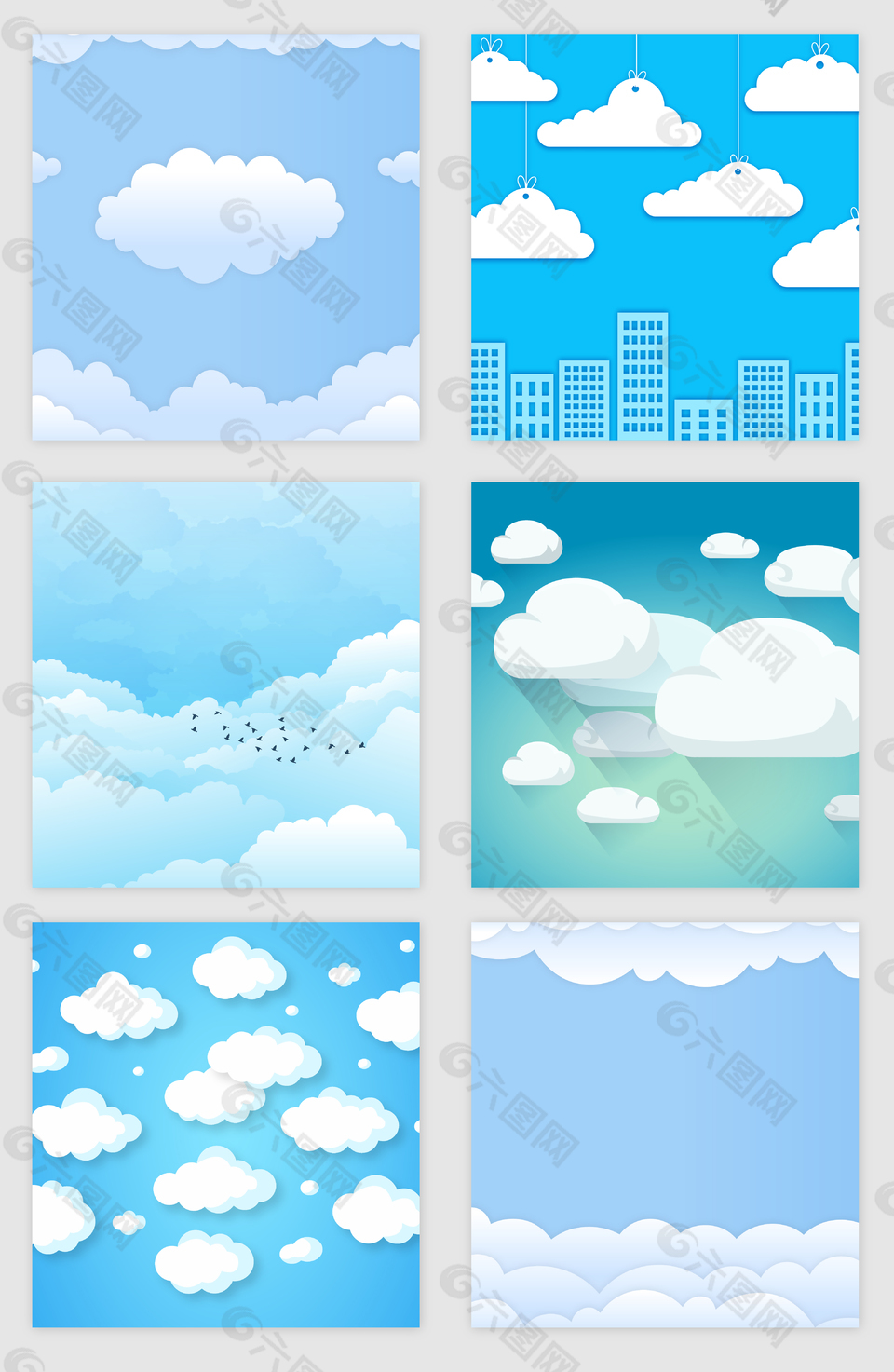 藍(lán)色天空和云朵背景